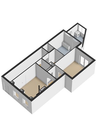Floorplan - Voorstraat 110, 4153 AN Beesd
